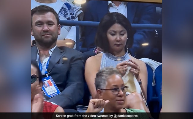 Woman Caught Hilariously Knitting During US Open Semi-Final Thriller