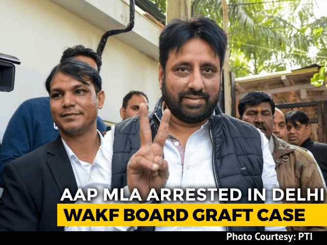 AAP MLA Amanatullah Khan Arrested After Anti-Corruption Raids