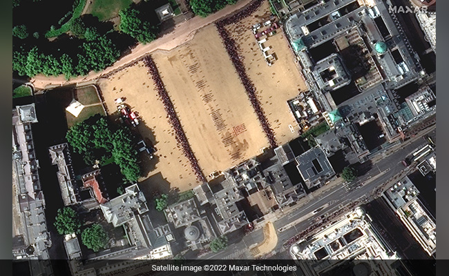 Satellite Pics Show Massive Crowds At Queen's Funeral In London