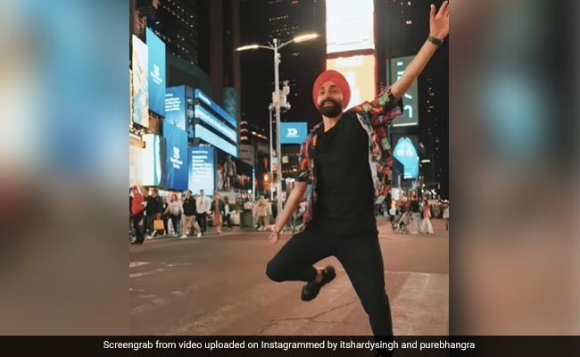 Watch: Man Performs Bhangra At New York's Times Square And Internet Loves It