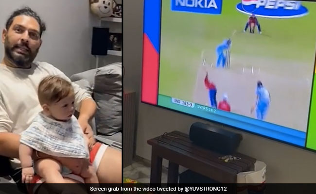 15 साल बाद बेटे के साथ ब्रॉड की धुनाई को देखते दिखे युवराज, 'इससे बेहतर साथी नहीं मिल सकता था'- Video