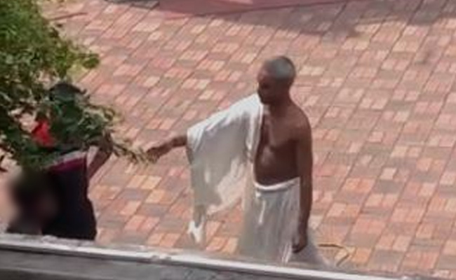 Video: Temple Priest Ties Boy To Tree For Eating Almonds Kept As Offering