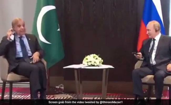 When Pak PM Shehbaz Sharif's Headphone Fumble Made Vladimir Putin Laugh At SCO