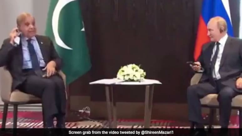 When Pak PM Shehbaz Sharif's Headphone Fumble Made Vladimir Putin Laugh At SCO