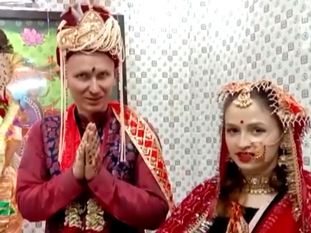 "Make Love, Not War": Russian Man, Ukrainian Woman After Wedding In India