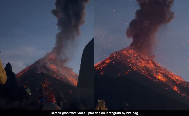 ज्वालामुखी फटा तो पास जाकर सेल्फी लेने लगे लोग, Video देख यूजर्स हैरान, बोले- ईश्वर इनकी रक्षा करें...