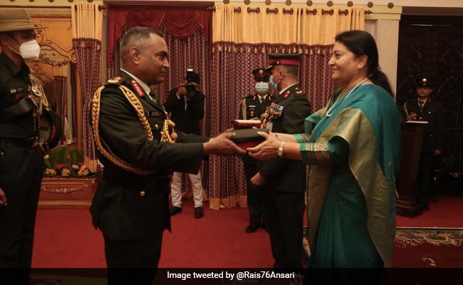 Indian Army Chief Manoj Pande Conferred Honorary Rank Of Nepal Army General