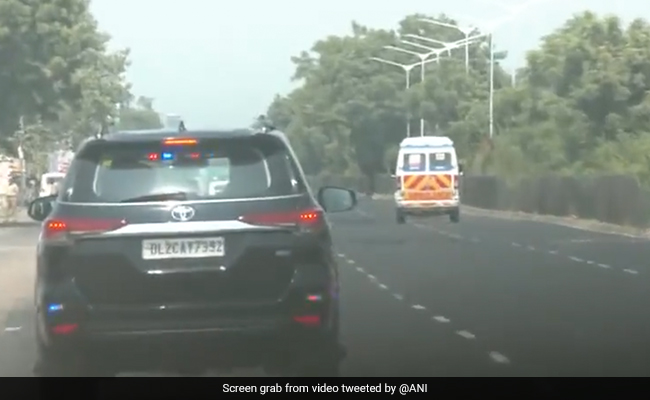 Watch: PM Modi's Convoy Stops To Give Way To Ambulance In Gujarat