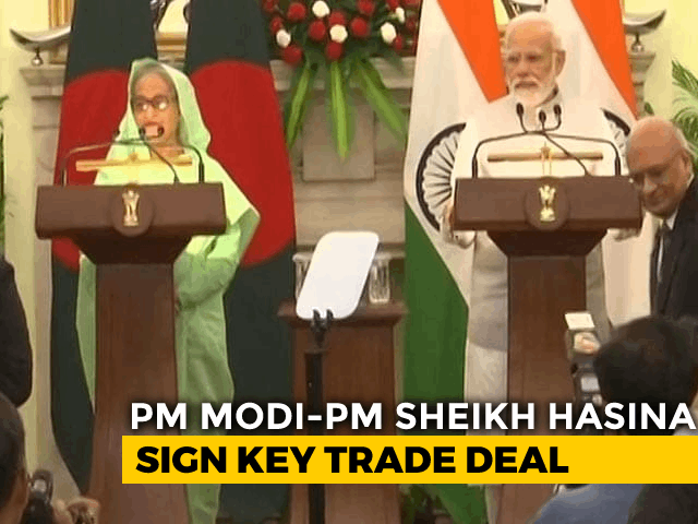 India, Bangladesh Ink 7 Deals In Presence Of PM Modi, Sheikh Hasina