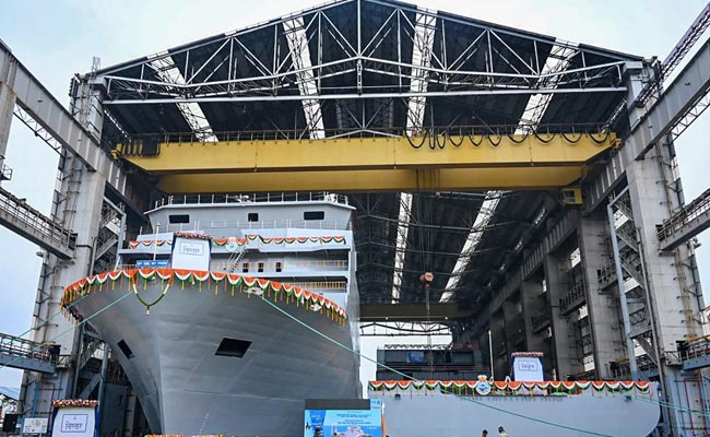 Indian Navy Launches Diving Support Vessels 'Nistar', Nipun' In Vizag
