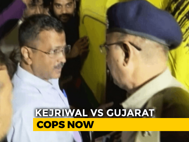 Video: Arvind Kejriwal vs Gujarat Cops Over Dinner At Auto Driver's Home