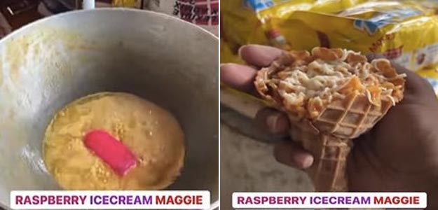 Maggi Made With Raspberry Ice Cream Is The Latest Bizarre Recipe On The Internet