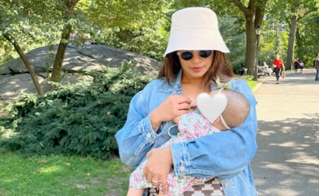 "A Walk In The Park" For Priyanka Chopra And Daughter Malti Marie