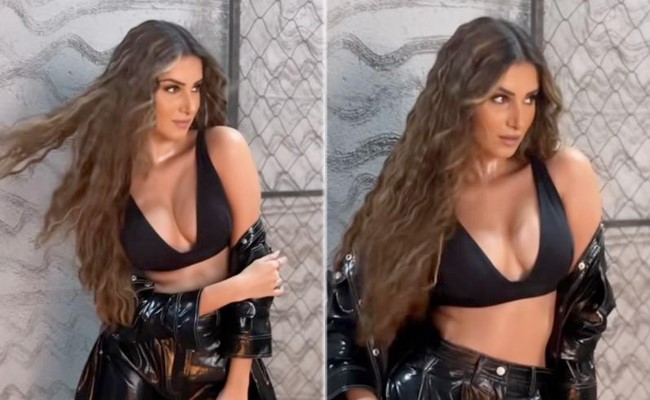 Tara Sutaria In Leather Pants, Crop Top Announces It's Time For Leather Weather