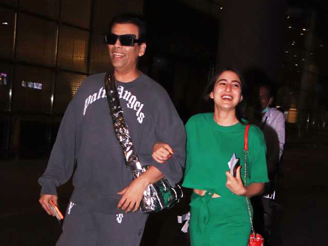 "Meri Favourite Sara Ali Khan," Says Karan Johar As He Walks With Actress