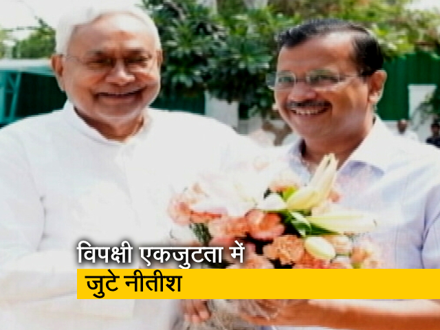 विपक्ष को एकजुट करने में जुटे CM नीतीश, अरविंद केजरीवाल समेत इन नेताओं से की मुलाकात