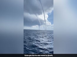 Viral Video: Four Stunning Waterspouts Spotted Off The Coast Of Spain Viral Video: Four Stunning Waterspouts Spotted Off The Coast Of Spain