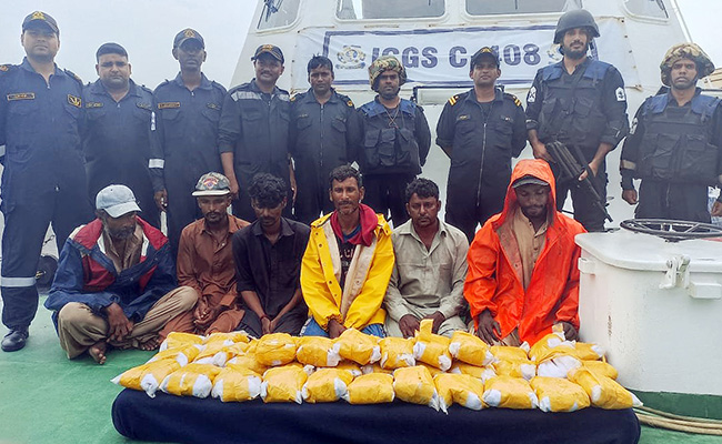 6 Pakistanis Arrested Off Gujarat Coast With Drugs Worth Over Rs 200 Crore