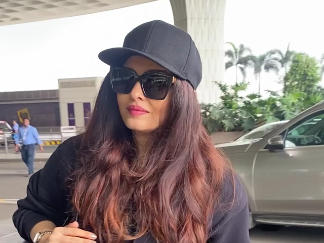Aishwarya Rai Bachchan Amps Up Her Airport Fashion