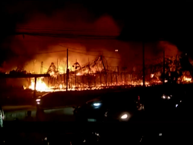 Video: Delhi Wedding Tent Destroyed In Massive Fire