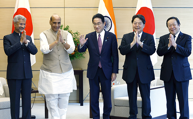 Rajnath Singh, S Jaishankar Call On Japanese PM In Tokyo After 2+2 Talks