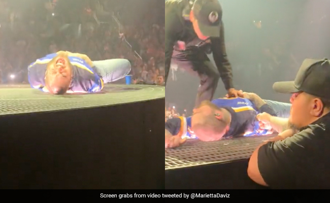 "Everything's Good" Says Post Malone After Falling Through Hole While Performing On Stage In US