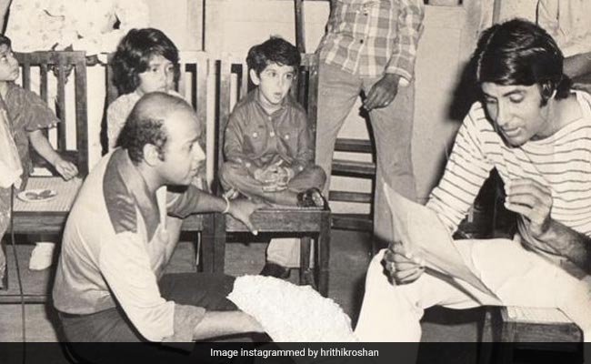 Hrithik Roshan's Birthday Wish For Amitabh Bachchan Is A Throwback From The Sets Of <i>Mr Natwarlal</i>