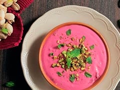 Beetroot And Roasted Pista Raita