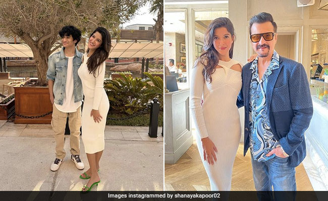 Shanaya Kapoor Goes Luxe For Dad's 60th Birthday In A Rs 32K White Dress, Rs 42K Green Heels