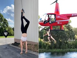 VIDEO: नहीं देखी होगी ऐसी तीरंदाजी, हाथों के बल खड़े होकर पैरों से लगाया सटीक निशाना VIDEO: नहीं देखी होगी ऐसी तीरंदाजी, हाथों के बल खड़े होकर पैरों से लगाया सटीक निशाना