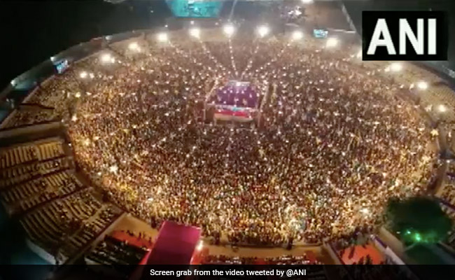 Watch: Stunning Drone Footage Of Navratri Garba In Gujarat