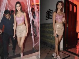 Birthday Girl Ananya Panday Looked "Pretty, Hot And Tempting" In A Pink Crop Top And Beige Skirt Birthday Girl Ananya Panday Looked "Pretty, Hot And Tempting" In A Pink Crop Top And Beige Skirt