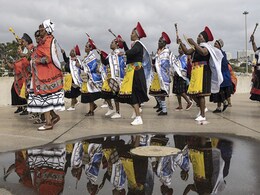 Crowds Gather In South Africa For Zulu's New King Coronation Crowds Gather In South Africa For Zulu's New King Coronation