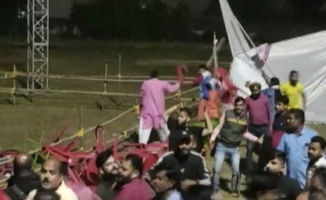 Video: Chairs Fly, Tents Uprooted As 2 Groups Clash At Chhath Puja Event
