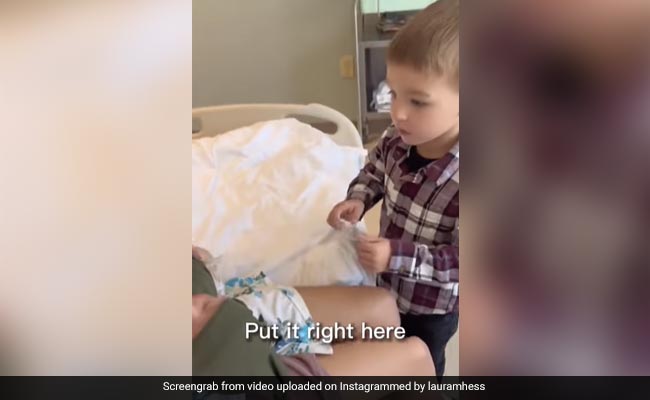 Video Of Boy Gifting Newborn Brother A Sticker Goes Viral