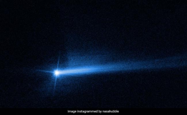 NASA's Hubble Captures Twin Tails Of Dust From Asteroid After DART Crash
