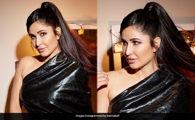 Only Katrina Kaif Can Make A Little Black Leather Dress Look This Trendy
