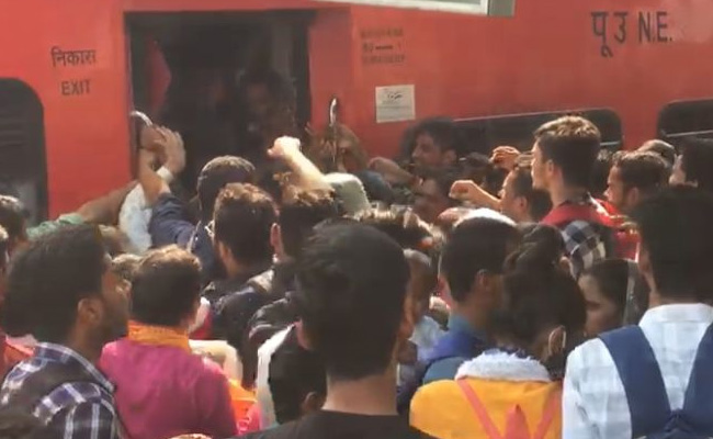 Chaos At Railway Stations, Bus Stands As Lakhs Travel For Big UP Exam