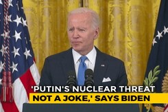 Putin "Not Joking" About Using Nuclear Weapons In Ukraine War: Biden Putin "Not Joking" About Using Nuclear Weapons In Ukraine War: Biden