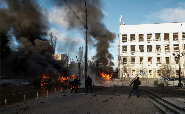 Ukraine Citizens Asked To Save Energy After Russia Strikes Causes Blackouts