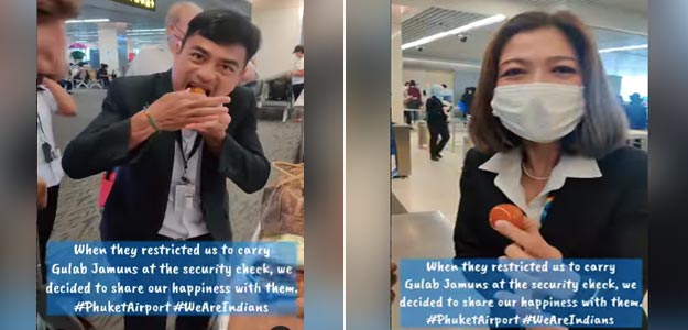Viral Video: Man Stopped From Carrying Gulab Jamun Through The Airport; Finds Adorable Solution