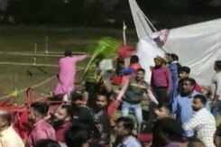 Video: Chairs Fly, Tents Uprooted As 2 Groups Clash At Chhath Puja Event Video: Chairs Fly, Tents Uprooted As 2 Groups Clash At Chhath Puja Event