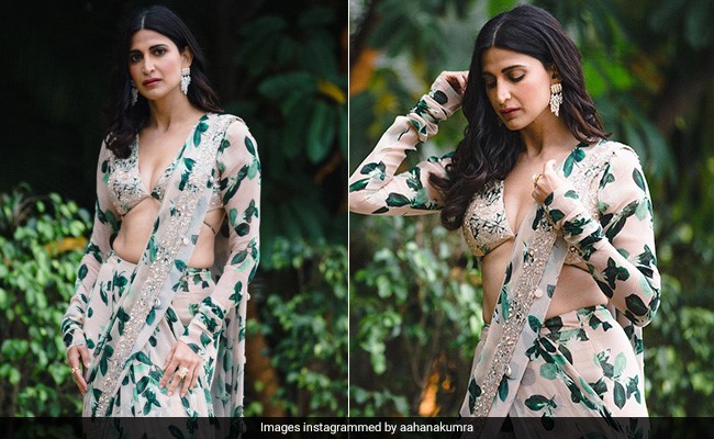 Aahana Kumra's Spring Vibes For The Festive Season Is Perfect In A Floral Saree