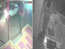 Watch: Thief Drives Car To Temple, Prays Before Stealing Donation Box Watch: Thief Drives Car To Temple, Prays Before Stealing Donation Box