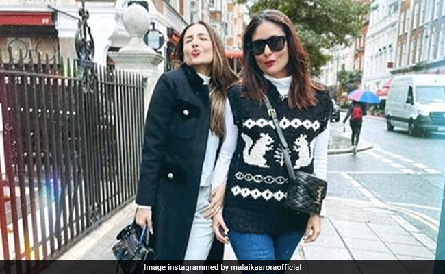 In Chic Casual Looks, Kareena Kapoor And Malaika Arora Are Making London Look Better