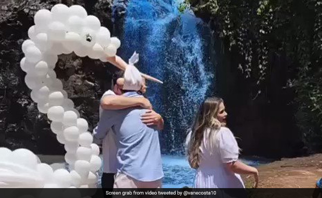 Couple In Brazil Investigated After Turning Waterfall Blue In Gender Reveal Stunt