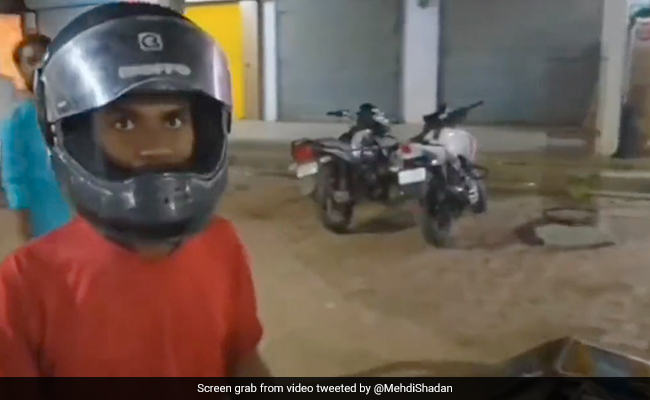 Watch: Internet Praises Vegetable Vendor's Innocence For Donning A Helmet To Avoid Challan