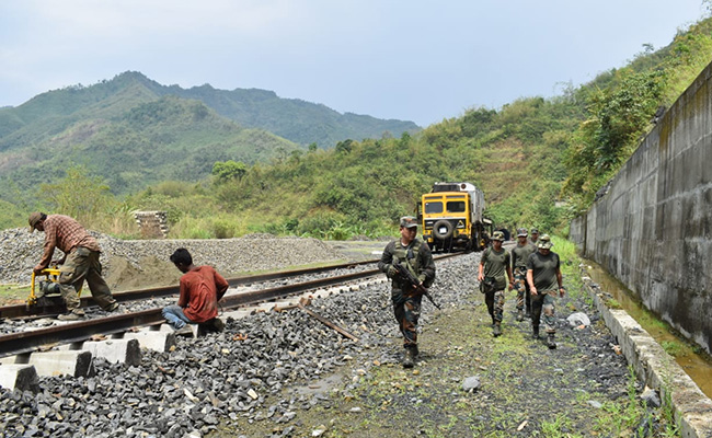 With Territorial Army Security Cover, Manipur Rail Project Gathered Speed