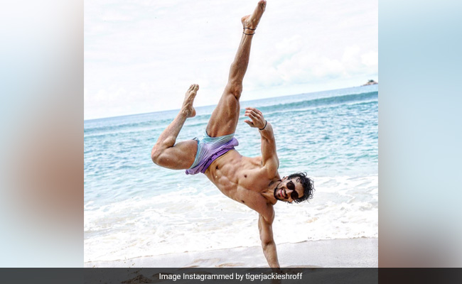 Nothing, Just Tiger Shroff Showing Off His Muscle Power
