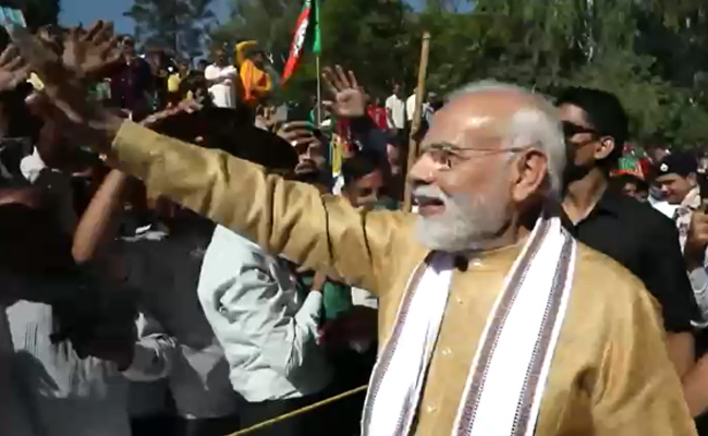 Watch: "<i>Sher Aaya, Sher Aaya </i>" Slogans For PM Modi In Himachal